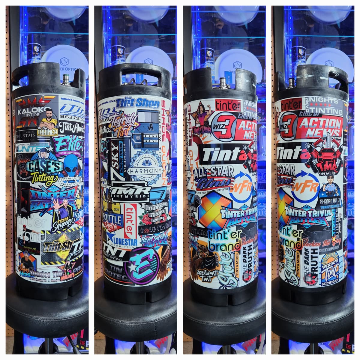 Sticker Bomb Keg Wrap - Image 1